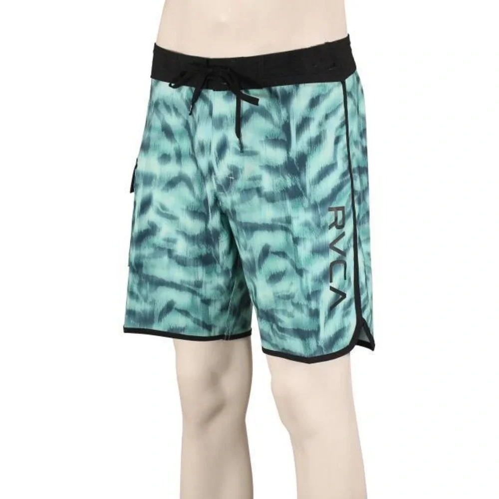 RVCA Eastern Trunk Board Shorts Teal Black‎ Size 28 (16) New With Tags